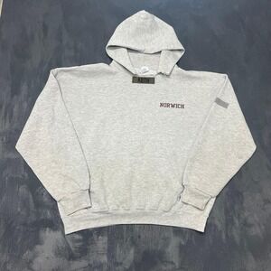 Vintage Russell Athletic Hoodie Mens XL Gray 2000s Corps Of Cadet